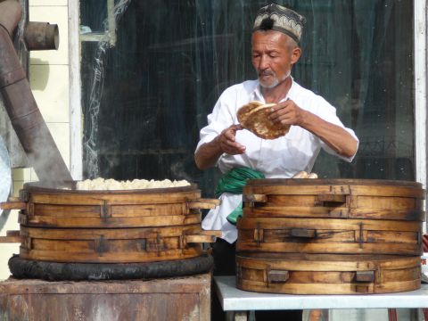 Sfeerafbeelding China-kashgar-brood-bakken